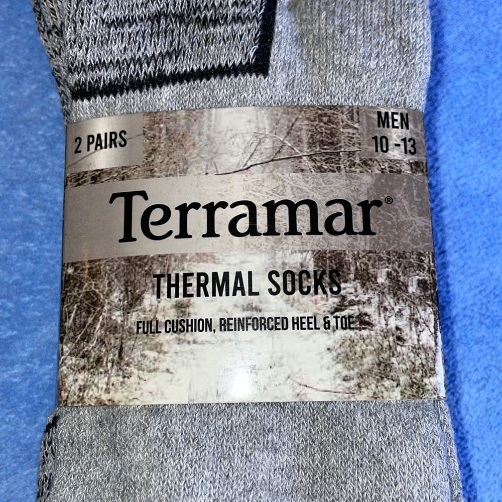 NWT Men Terramar Thermal Socks.  Size 10-3 - Picture 3 of 4